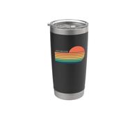 Michigan Retro Sunset Bicchiere termico in acciaio inox doppia parete