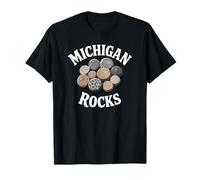 Michigan Rocks Petoskey Stones, collezionista di Rocce fossili del Midwest Maglietta