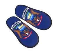 Michigan State Flag Donna Uomo Scarpe Da Casa Morbide Ciabatte Calde Scarpe Di Cotone Per Esterno Casa Interno M