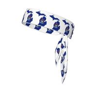 Michigan State Flag Map Print Head Tie Bands, Ninja Karate Tie, Athletic Sweatbands, Sweat Wicking Workout Head Band