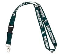Michigan State University - Portachiavi con chiusura a scatto staccabile, colore: Verde