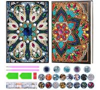 MICHIHOMIE 2 Pezzi Fai da Te per Ragazze 6 7 8 9 10 Anni, Regali per Ragazze 5-12 Anni, Diamond Painting per Bambini A5 Quaderno, Set Fai da Te per Ragazze Giocattolo 7-12 Anni Mandalas Regalo di