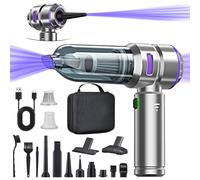 Micisty Aspirapolvere Auto Aspirabriciole Senza Fili Potente 4 in 1, aspirapolver auto,potente, 25000 PA senza fili, 3 marce, 220000 giri/min, per auto, cucina, PC, divano, ufficio, casa e animali