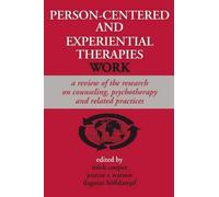 Mick Cooper Person-centered and Experiential Therapies Work (Tascabile)