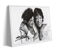 MICK JAGGER & KEITH RICHARDS Old SIGNED Poster decorativo su tela, per soggiorno, camera da letto, pittura da parete, decorazione moderna per camera familiare, 40 x 60 cm