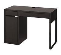 MICKE scrivania 142x50 cm bianco (nero-marrone, 105x50 cm)