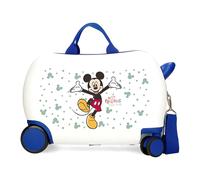 Disney Valigia per bambini Mickey Best Friends Together Trolley cavalcabile ABS 4 ruote 45 cm Rosso