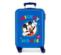 Disney Circle Mickey Trolley cabina Azzurro 37x55x20 cms Rigida ABS Chiusura a combinazione numerica 34L 2,6Kgs 4 doppie ruote Bagaglio a mano