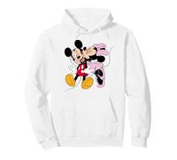 Mickey Mouse And Minnie Kiss Valentine Felpa con Cappuccio