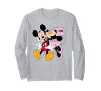 Mickey Mouse And Minnie Kiss Valentine Maglia a Manica