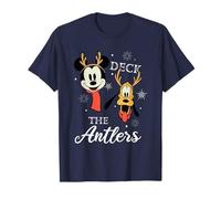 Mickey Mouse and Pluto Deck The Antlers Natale Maglietta