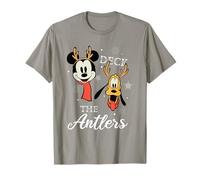 Mickey Mouse and Pluto Deck The Antlers Natale Maglietta