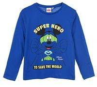 Mickey Mouse Bambino Maglietta a Maniche Lunga (Blu,4 Anni)