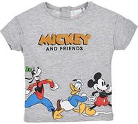 Mickey Mouse Bimbo T Shirt Maniche Corte (Grigio Chiaro,12 Mesi)