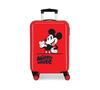 MICKEY MOUSE FASHION TROLLEY ABS 55CM 4 RUOTE ROSSO
