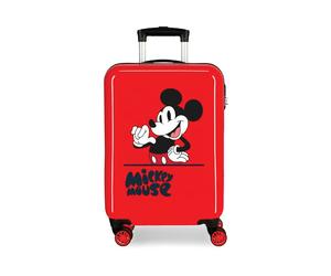 MICKEY MOUSE FASHION TROLLEY ABS 55CM 4 RUOTE ROSSO
