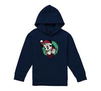 Mickey Mouse Felpa con Cappuccio Natale Corona di Fiori Bambini (TV22069)