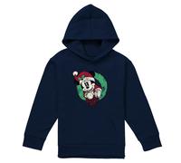 Mickey Mouse Felpa con Cappuccio Natale Ghirlanda Vintage Bambini (TV22901)