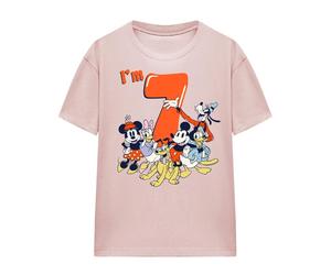Mickey Mouse & FriendsMaglietta 7° Compleanno Gruppo Vintage Donna (TV25358)