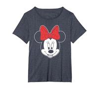 Mickey Mouse Minnie Head Maglietta, Donna plus-size, Pervinca, 2X