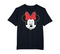 Mickey Mouse Minnie Head Maglietta, Uomo taglie grandi, Nero, 5X Tall