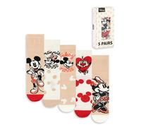 Mickey Mouse Minnie Mouse Donne 38-39 EU Calzini al polpaccio Set di 5