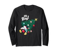 Mickey Mouse Oh Boy Natale Maglia a Manica
