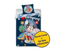 Mickey Mouse Set Copripiumino Ragazzi Singolo Ue Misura Cotone Biancheria Disney