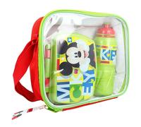 Mickey Mouse, Set Pasto Bambini con Borsa Porta Pranzo e Borraccia 530ml
