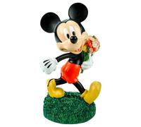 Mickey Mouse - Statuetta decorativa da giardino con fiori Disney con licenza ufficiale, 20 cm, resistente alle intemperie, in poliresina, per giardino, balcone, terrazza e soggiorno, idea regalo
