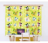 Mickey Mouse Tende Coppia Disney Cameretta Bambini 180x160cm Nuovo Verde Rete