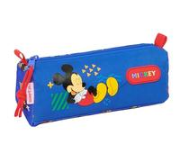 MICKEY MOUSE TODAY - Astuccio con cerniera e scomparto, astuccio per bambini, ideale per bambini in età scolastica, comodo e versatile, qualità e resistenza, 21 x 7 x 8 cm