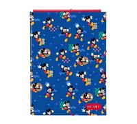 MICKEY MOUSE TODAY - Cartella portadocumenti con 3 fogli, ideale per bambini di diverse età, comoda e versatile, qualità e resistenza, 26 x 36,5 cm