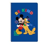MICKEY MOUSE TODAY - Taccuino 80 fogli, copertina rigida, ideale per bambini di diverse età, comodo e versatile, qualità e resistenza, 21,5 x 31 cm