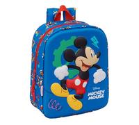 MICKEY MOUSE - Zaino per asilo 3D, facile da pulire, ideale per bambini di diverse età, comodo e versatile, qualità e resistenza, 22 x 10 x 27 cm