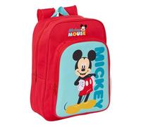 MICKEY MOUSE - Zaino scolastico per bambini, con motivo animato, adatto per bambini in età scolastica, comodo e versatile, qualità e resistenza, 26 x 11 x 34 cm