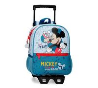 Zainetto prescolare Disney Mickey Road Trip con auto blu 23x28x10 cm Poliestere 6,44L
