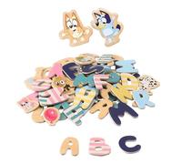 Micki Bluey Set di lettere e numeri magnetici - Giocattolo magnetico educativo per bambini, con personaggi dei cartoni animati, perfetto per bambini dai 3 anni in su, materiali colorati e sicuri