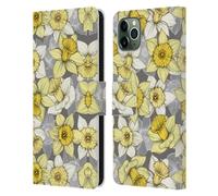 MICKLYN LE FEUVRE FLOREALE CUSTODIA COVER PORTAFOGLIO IN PELLE PER APPLE iPHONE
