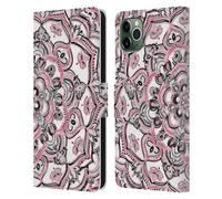MICKLYN LE FEUVRE PATTERN FLOREALI CUSTODIA COVER A PORTAFOGLIO PER APPLE iPHONE