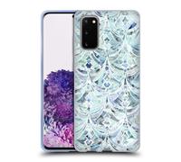 MICKLYN LE FEUVRE PATTERN MARMO CUSTODIA COVER MORBIDA IN GEL PER SAMSUNG 1