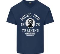 Micks Gym Training Boxe Boxer Scatola Uomo Scollo A V Cotone T-Shirt
