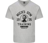 Micks Gym Training Boxe Boxer Scatola Uomo Scollo A V T-Shirt