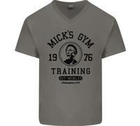 Micks Gym Training Boxe Boxer Scatola Uomo Scollo A V T-Shirt