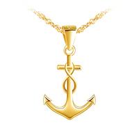 MicLee-Collane con ciondolo da donna S925 in argento sterling con simbolo dell'infinito e combinazione di ancore, adatta a tutte le occasioni.