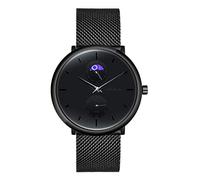 MicLee Orologio al quarzo da uomo e ragazzo, orologio da polso da lavoro, orologio casual multifunzionale, orologio in acciaio inossidabile, specchio in vetro minerale, cinturino in acciaio inox, A,