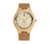 MicLee-Simple orologio in legno naturale marrone scuro cinturino in pelle di vacchetta orologi universali al quarzo da uomo e da donna orologi di moda business