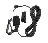 MICMXMO Microfono esterno da 3,5 mm per auto per Sony Boss JVC Kenwood Jensen Alpine Mic per autoradio navigazione BT DVD Radio Laptop Stereo Player, cavo da 3 m, Plug-and-Play
