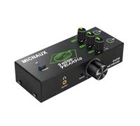 MICNAUX Preamplificatore Phono per giradischi, mini preamplificatore Hi-Fi con equalizzatore a 3 bande per cartucce MM e MC, ingresso/uscita XLR a 5 pin per giradischi in vinile, fonografo
