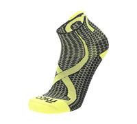 Mico Calza Corta Running Nera/Giallo Fluo Uomo 1504 160